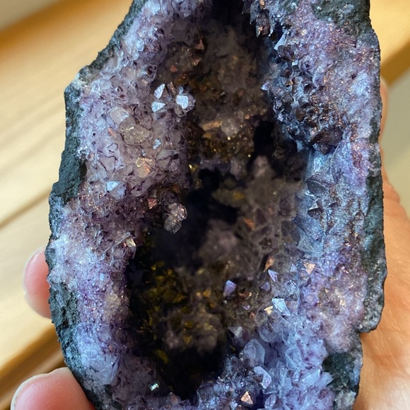 Geode Bookend/Decor Piece in Purple - Picture 6 of 10